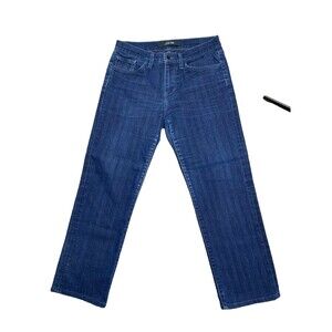 Joes Jeans Mens Size 30 x 28 Blue Classic Fit Straight Leg Dark Stripe EUC